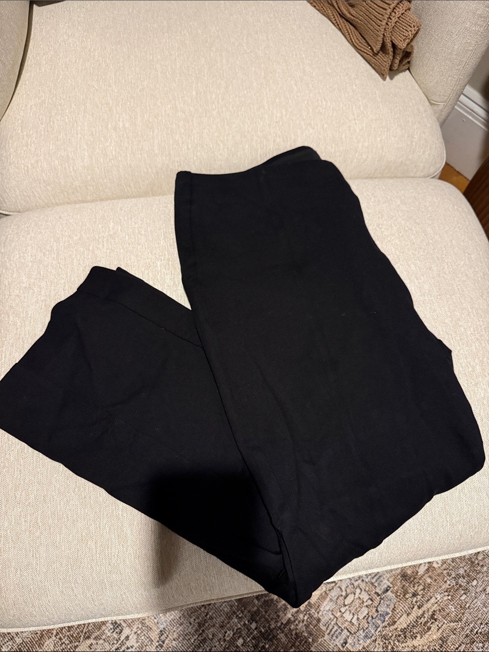 Stretch Cropped Rafaella Black Dress Pants